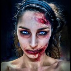 Face painter for Halloween